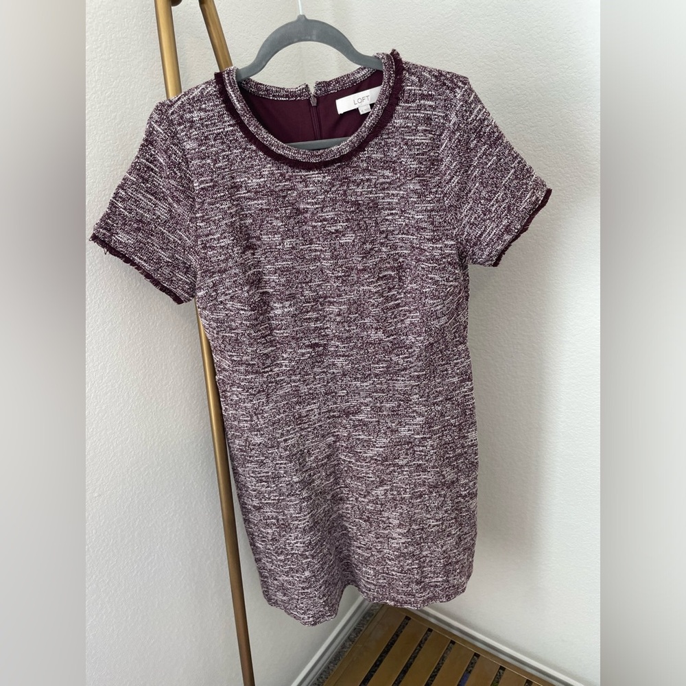 Ann Taylor Loft Size 12 Maroon Dress